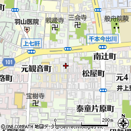 京都府京都市上京区大文字町235周辺の地図