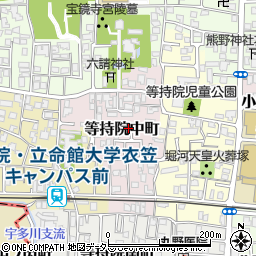 京都府京都市北区等持院中町1-7周辺の地図