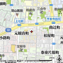 京都府京都市上京区大文字町240周辺の地図