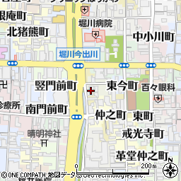 京都府京都市上京区西今町周辺の地図