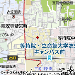 京都府京都市北区等持院西町58-3周辺の地図