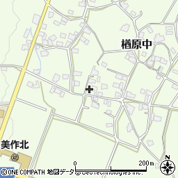 岡山県美作市楢原中481周辺の地図