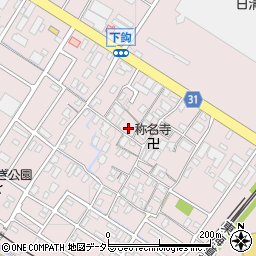 滋賀県栗東市下鈎582周辺の地図