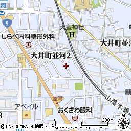 亀岡市　ＪＲ並河駅前自転車等駐車場周辺の地図