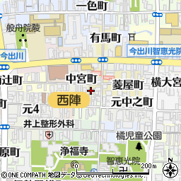 京都府京都市上京区竪亀屋町周辺の地図