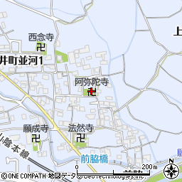 阿弥陀寺周辺の地図
