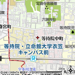 〒603-8347 京都府京都市北区等持院中町の地図