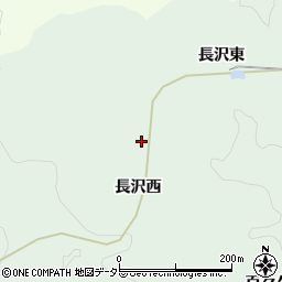 愛知県豊田市長沢町長沢西周辺の地図