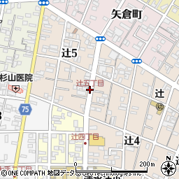 辻五丁目周辺の地図