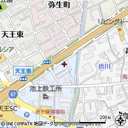 静岡県静岡市清水区天王南6周辺の地図