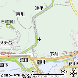 愛知県豊田市花沢町荒田周辺の地図