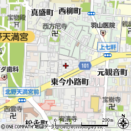 京都府京都市上京区東今小路町744-34周辺の地図