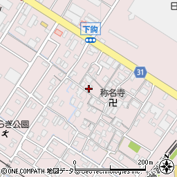 滋賀県栗東市下鈎581周辺の地図