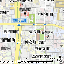 京都府京都市上京区東今町周辺の地図