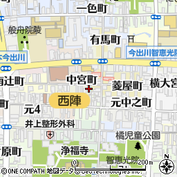 京都府京都市上京区竪亀屋町261周辺の地図