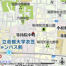 京都府京都市北区等持院中町1周辺の地図