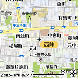 京都府京都市上京区西亀屋町335周辺の地図