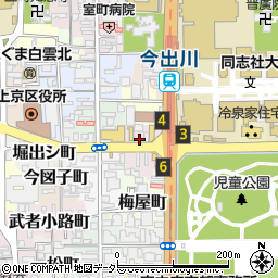 京都府京都市上京区今出川町周辺の地図