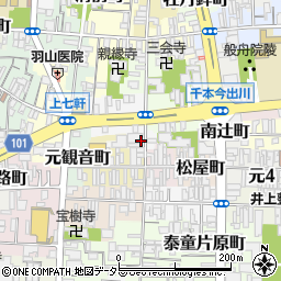 京都府京都市上京区南佐竹町周辺の地図