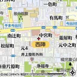 京都府京都市上京区中宮町周辺の地図