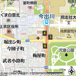 京都府京都市上京区今出川町周辺の地図