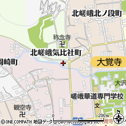 京都府京都市右京区北嵯峨気比社町8周辺の地図