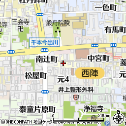 京都府京都市上京区西亀屋町350周辺の地図