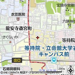 京都府京都市北区等持院西町58-7周辺の地図