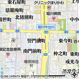 ファミリーマート堀川今出川店周辺の地図