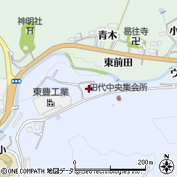 愛知県豊田市下山田代町番場周辺の地図