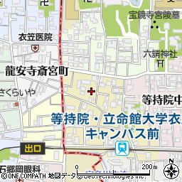 京都府京都市北区等持院西町58周辺の地図