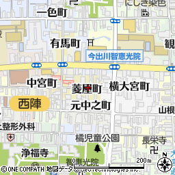 京都府京都市上京区菱屋町周辺の地図