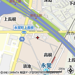 愛知県豊田市永覚町高根6周辺の地図