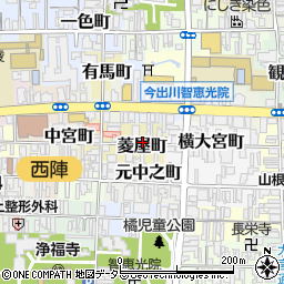 京都府京都市上京区菱屋町周辺の地図