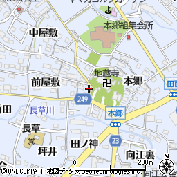愛知県大府市長草町前屋敷28周辺の地図
