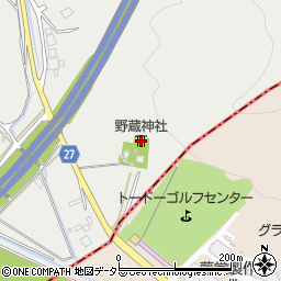 野蔵神社周辺の地図
