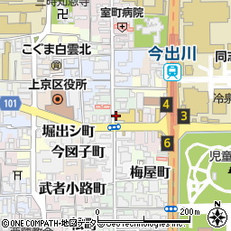 京都府京都市上京区築山南半町周辺の地図