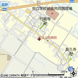 滋賀県栗東市高野405周辺の地図