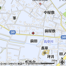 愛知県大府市長草町前屋敷1周辺の地図