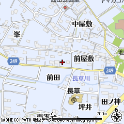 愛知県大府市長草町前屋敷7周辺の地図