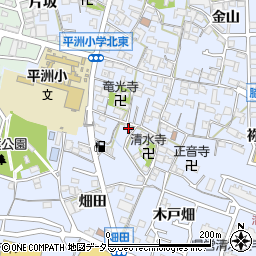 愛知県東海市荒尾町西川周辺の地図