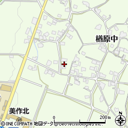 岡山県美作市楢原中468周辺の地図