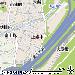 愛知県豊田市渡刈町上郷中周辺の地図