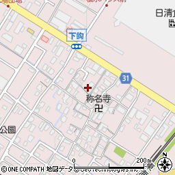 滋賀県栗東市下鈎591周辺の地図