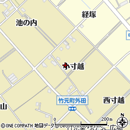 愛知県豊田市竹元町小寸越周辺の地図