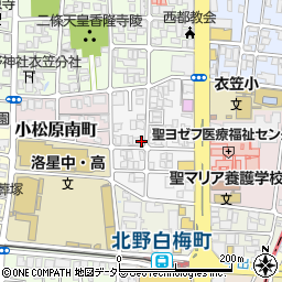 京都府京都市北区北野紅梅町周辺の地図
