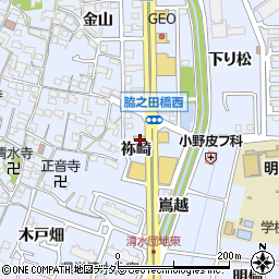 愛知県東海市荒尾町祢崎106周辺の地図
