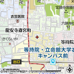 京都府京都市北区等持院西町58-8周辺の地図