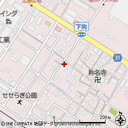 滋賀県栗東市下鈎575周辺の地図