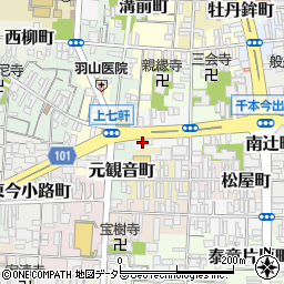 京都府京都市上京区西上善寺町207周辺の地図